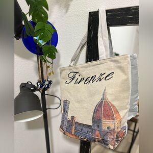 Florence, Italy Souvenir Tote Bag with Zipper